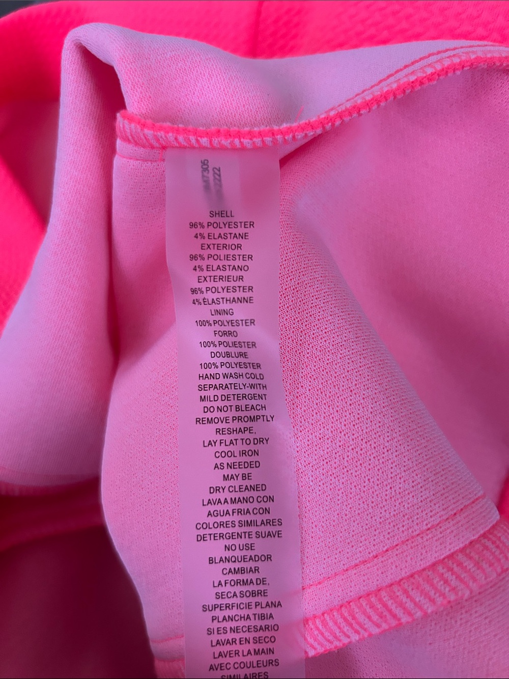 Vince Camuto Neon Coral Textured Shift Dress - Picture 5 of 6